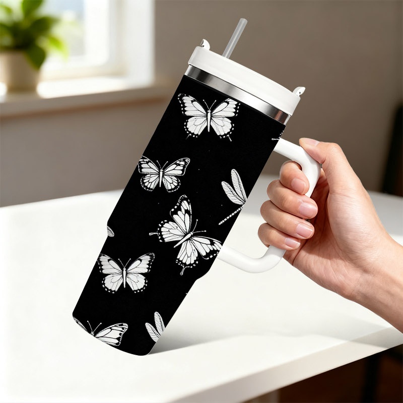 Sublimation Mug White - 1 stuk 40 oz roestvrijstalen dubbelwandige