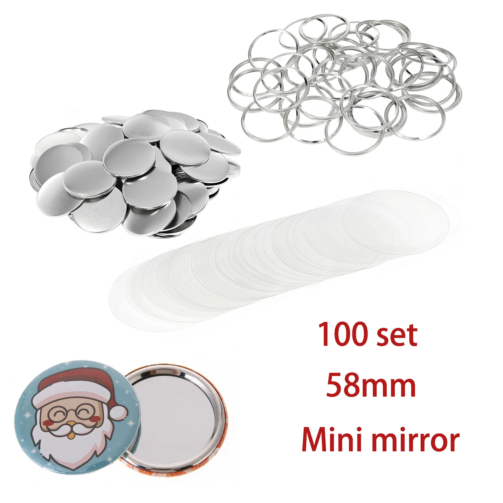 100 stuks 58mm blanco knoopspe - Button Badge Blank recensie en prijs